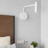 Njála Swing Arm Wall Lamp white