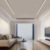 Reetahnna Slim Rectangular Linear Ceiling Lamp 2 linear lights