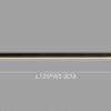 Reetahnna Slim Rectangular Linear Ceiling Lamp dimensions