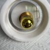 ÁSLAUG Marble Ring Wall Lamp closeup
