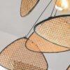 Margrethe Rattan Zen Style Pendant Lamps - closeup