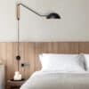 Marika Long Arm Wall Lamp-black