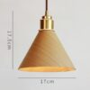 Osmunde Scandinavian Wooden Lamp Shade Pendant Light dimensions small light wood