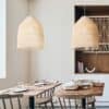 Rattadeen Rattan Pendant Lamp mediterranean restaurant