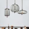 Osinnu Rope-it-up Glass Jar Pendant Light long table lights