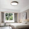Rondale Scandinavian Leather Strapped Wooden Ceiling Lamp - bedroom light