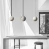 Waydell Modern Industrial Cement Planets Pendant Light - bar counter light