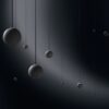 Waydell Modern Industrial Cement Planets Pendant Light - dark bg