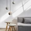 Waydell Modern Industrial Cement Planets Pendant Light - livign room