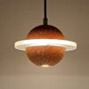 Waydell Modern Industrial Cement Planets Pendant Light - red