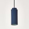 Elina Cylinder Pendant Lamp dark blue closeup