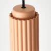 Elina Cylinder Pendant Lamp lotus pink closeup