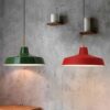 Elkano Modern Industrial Chic Pot-Lid Pendant Lamp - industrail vibes