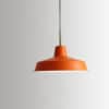 Elkano Modern Industrial Chic Pot-Lid Pendant Lamp - orange