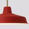 Elkano Modern Industrial Chic Pot-Lid Pendant Lamp - red