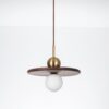 Kipstarno Wood Plate Pendant Lamp unlit