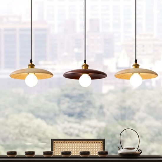 Kipsteeno Wood Shade Pendant Lamp