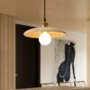 Kipsteeno Wood Shade Pendant Lamp modern scandi