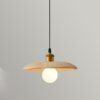 Kipsteeno Wood Shade Pendant Lamp single light