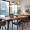 Lanuda Round Ring Grid Frame Pendant Light dining light