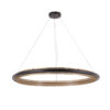 Lanuda Round Ring Grid Frame Pendant Light white bg