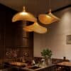 Madhada Bamboo Weave Straw Hat Pendant Lamp japanese restaurant