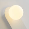 Aalberg Modern Oval Candlelight Wall Lamp - glass lamp shade wall lamp