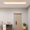 Ainoxel Wooden Flush Mount Ceiling Light - bedroom ceiling lamp