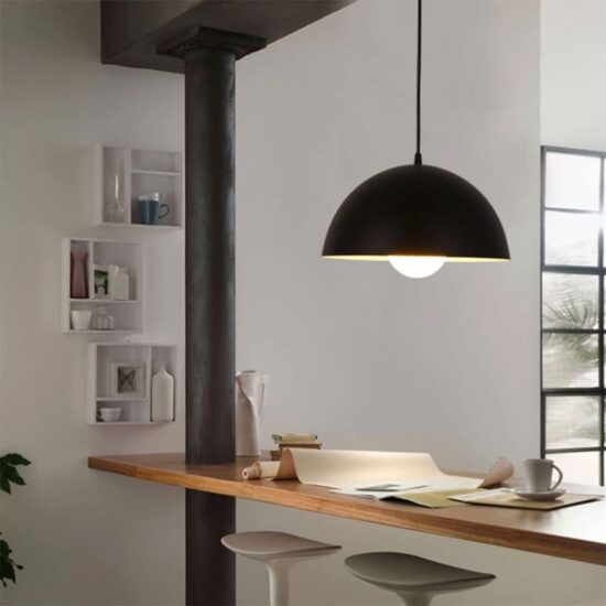 Anviro Industrial Dome Pendant Lamp - study table pendant lamp
