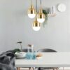 Aroldo Scandinavian Modern Acorn Pendant Lamp - coffee table lamp