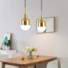 Aroldo Scandinavian Modern Acorn Pendant Lamp - dining room pendant