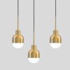 Aroldo Scandinavian Modern Acorn Pendant Lamp - golden dome lamp