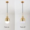 Aroldo Scandinavian Modern Acorn Pendant Lamp - metal pendant