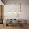 Aroldo Scandinavian Modern Acorn Pendant Lamp - restaurant pendant