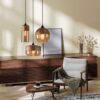 Emblari Scandinavian Glass Jar Pendant Lamp - bedroom pendant lamp