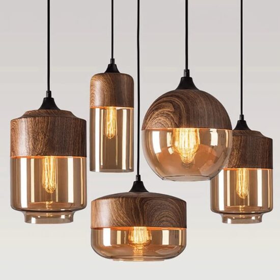 Emblari Scandinavian Glass Jar Pendant Lamp - pendant lamp