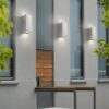 Ernarj Rectangular Twin Shine Cement Wall Lamp - balcony wall lamp