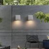 Ernarj Rectangular Twin Shine Cement Wall Lamp - courtyard wall