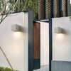 Ernarj Rectangular Twin Shine Cement Wall Lamp - entrance wall