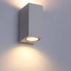 Ernarj Rectangular Twin Shine Cement Wall Lamp - two sided lamp