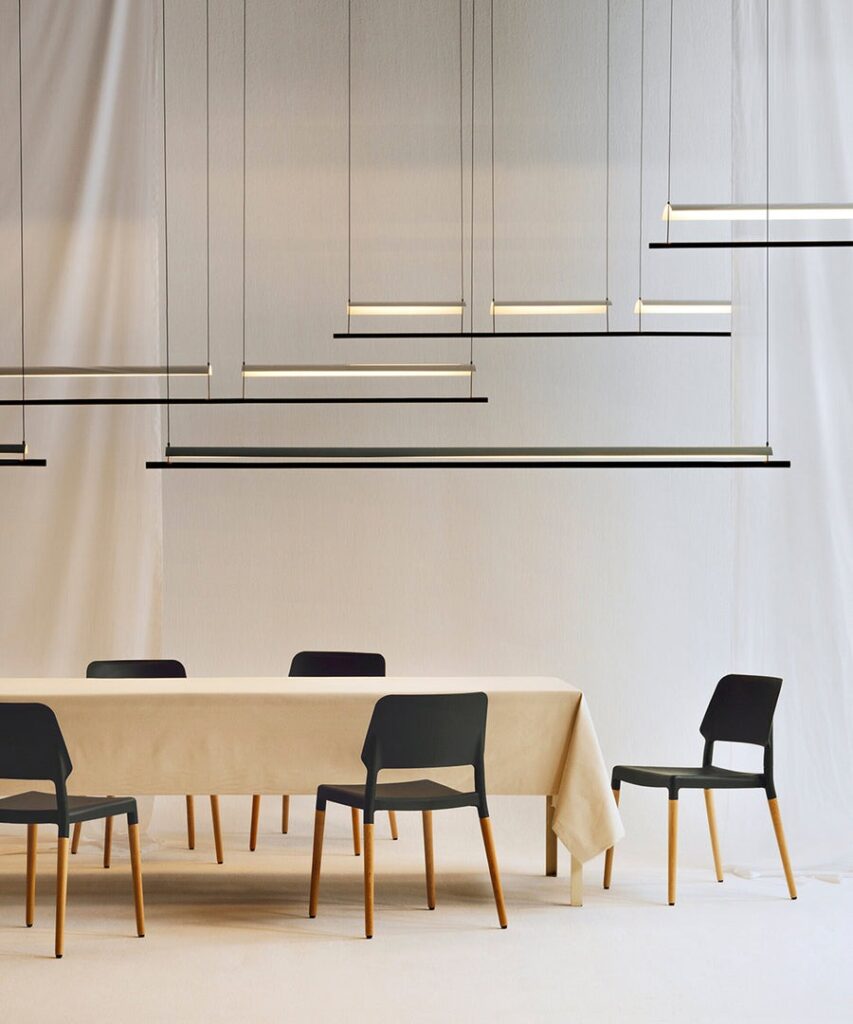 Eyvindur Linear Line And Thin Sheet Pendant Light | Screed
