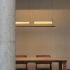 Eyvindur Linear Line And Thin Sheet Pendant Lamp - dining table