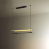 Eyvindur Linear Line And Thin Sheet Pendant Lamp - metal lamp