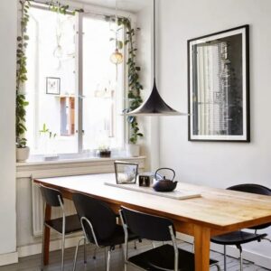 Gusti Modern Sleek Trumpet Pendant Lamp - dinning light