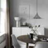 Gusti Modern Sleek Trumpet Pendant Lamp - nordic saloon lamp