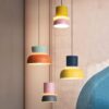 Hagström Scandinavian Colourful Pop Pendant Lamps - staircase