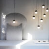 Heino Round Cement Ball Pendant Lamp - studio pendant