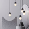 Heino Round Cement Ball Pendant Lamp - studio pendant lamp