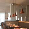 Herja Modern Industrial Pop Cement Pendant Lights - Dining table