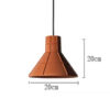 Herja Modern Industrial Pop Cement Pendant Lights - narrow